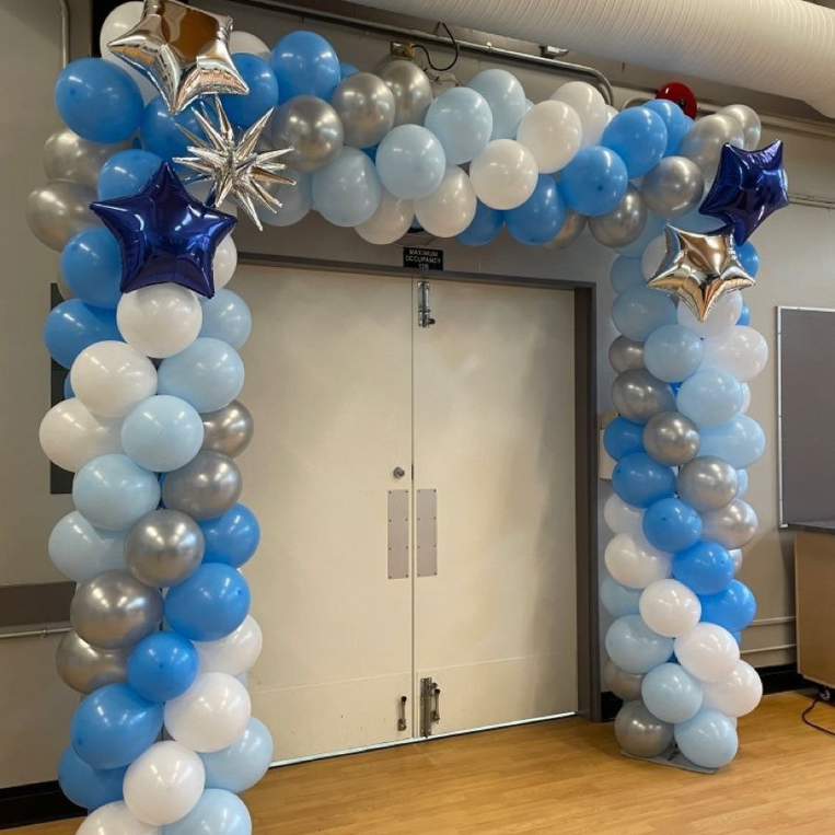Tri Color Balloon Decoration for Office